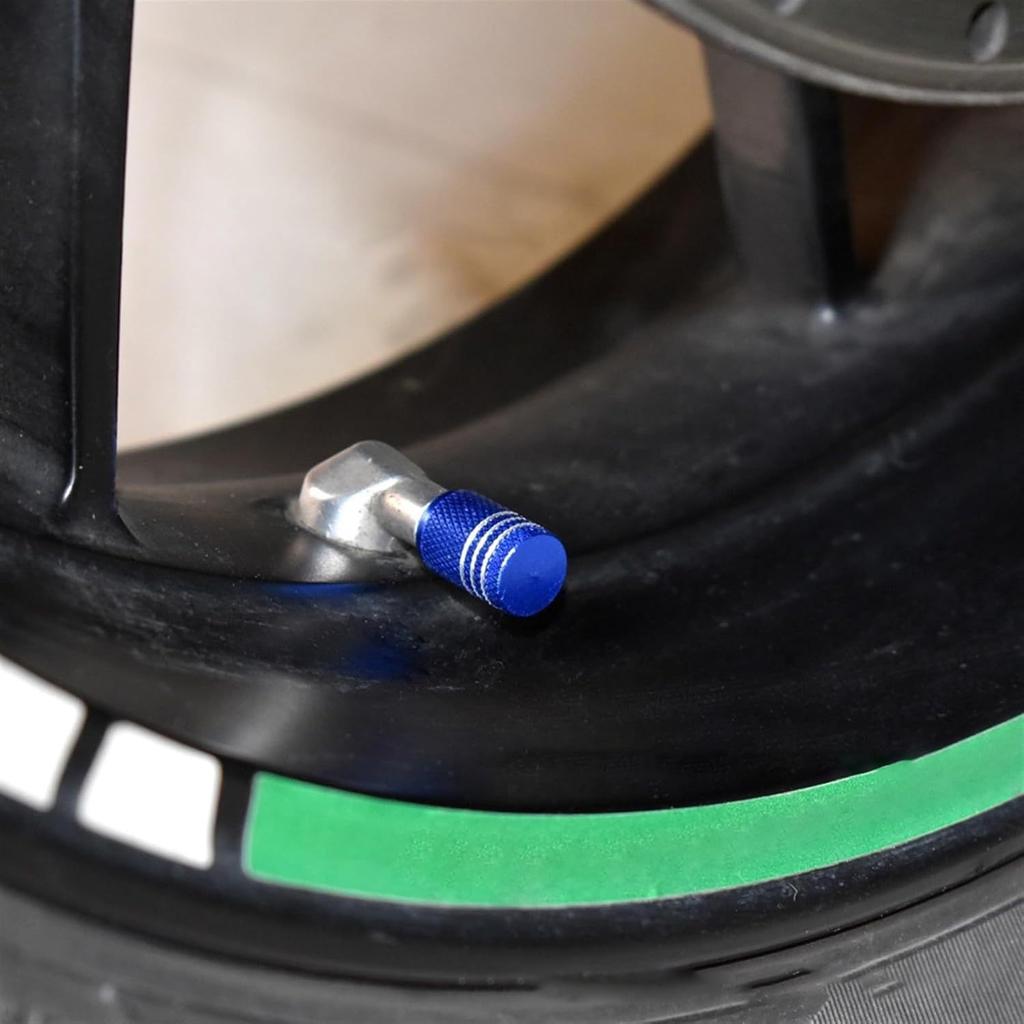 Aluminum Alloy Tire Valve Stem Caps, 4 Pack Universal Car Wheel Tire Valve Caps, Universal Stem Covers for Cars Trucks Motorcycl