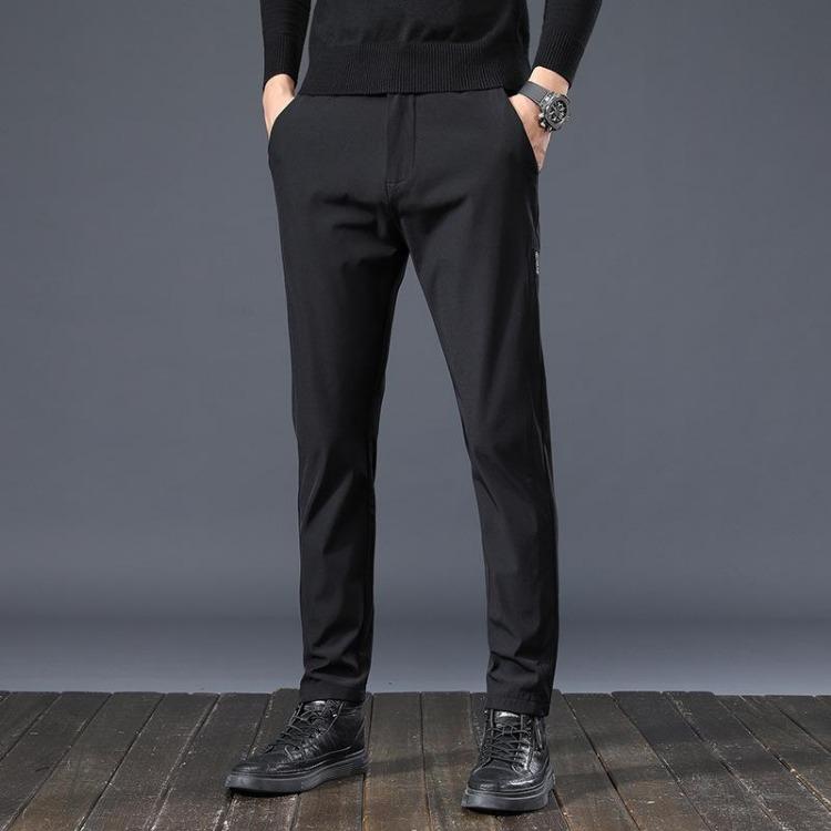 Men's Casual Pants Spring Autumn Versatile Stretch Comfortable Breathable Straight Leg Style