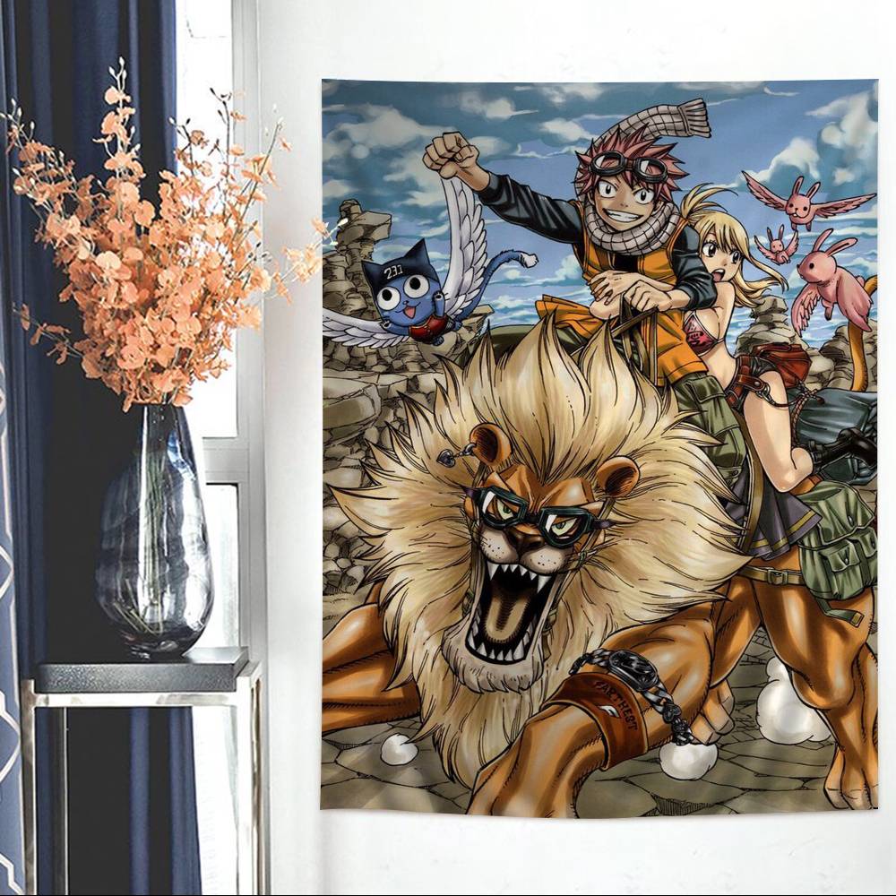 Fantasy Anime FFairy TTail DIY Wall Tapestry For Living Room Home Dorm Decor Wall Art Decor