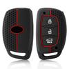 3/4 Button Silicone Car Key Case For Hyundai Solaris Verna Elantra Santa Fe I10 I20 I30 I35 I40 IX35 IX45 Creta Tucson Accent