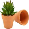16 Stück 5 cm Terrakotta-Töpfe Keramik-Pflanzgefäß Kaktus-Blumentöpfe Sukkulenten-Topf mit Drainageloch - Großartig für Pflanzen, Bastelarbeiten