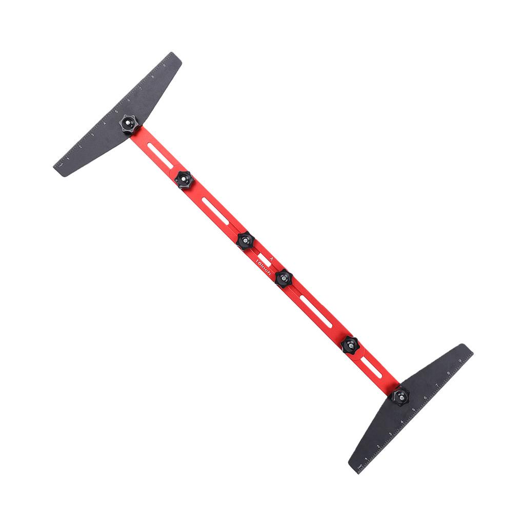 Stair Tread Template Tool Measuring Jig Aluminum Alloy Gauge Adjustable Sliding Installer with Case for Layout Projects