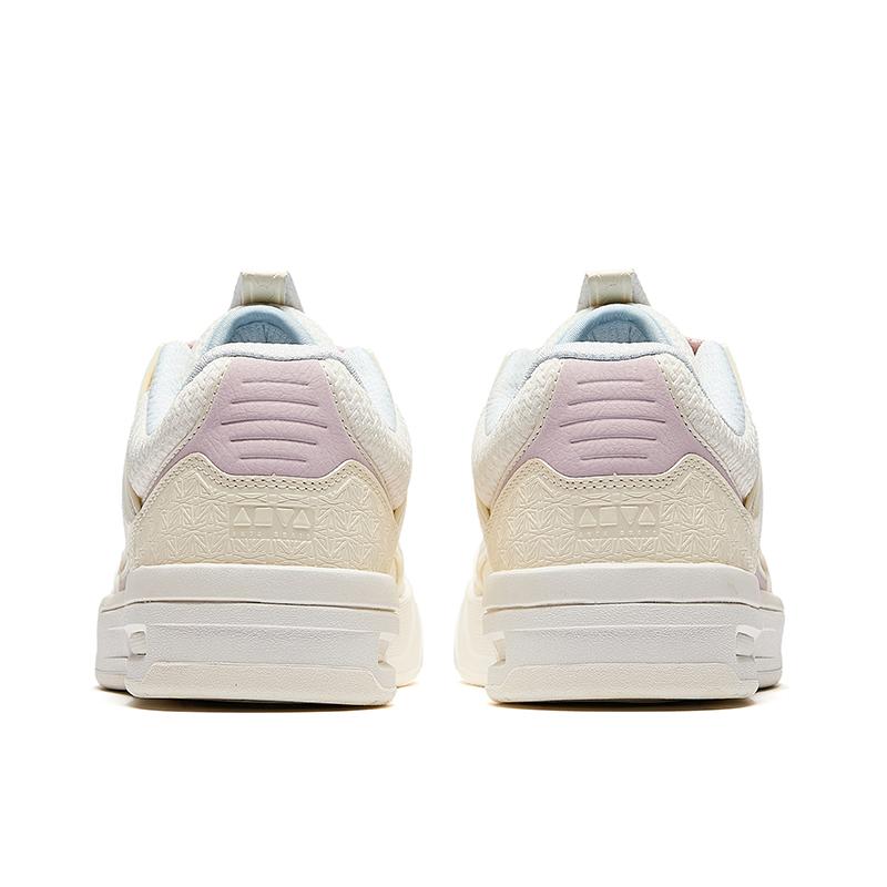 Anta Low Top Casual Skateboard Shoes Women's Healing Pink Purple/Beige Yellow 122618043-3