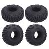 4 Pcs RC Wheel Tire with Hub Plastic Enhanced Handling High Simulation RC Crawler Tire for Axial SCX