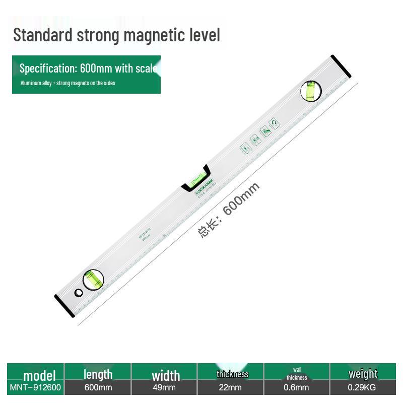 German Menate® High Precision Spirit Level: Industrial-Grade Small Balance & Multifunctional Angle Finder with Aluminum Straight Edge.