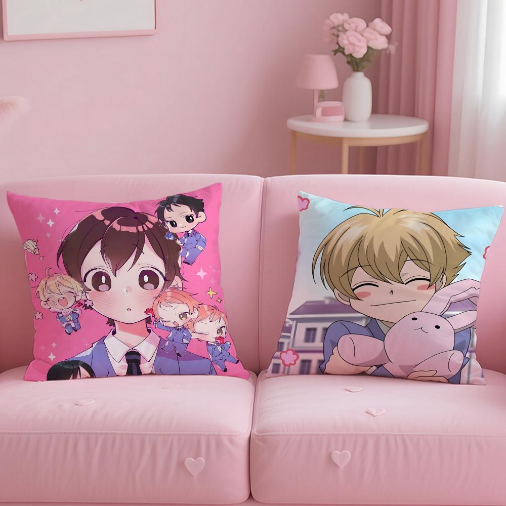 Anime Ouran High School Host Club Cushion Cover Comfortable Reversible Pillow Cover Ideal for Car Sofa Bedroom & Beyond