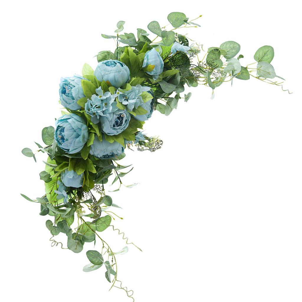 Sztuczny kwiatowy swag na tła na przyjęcie weselne, dekoracja stołu na imprezę, ślubny znak powitalny, kompozycja kwiatowa