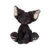 Süße Schwarze Deutsche Katze Puppe Große Ohren Lockige Katze Cartoon Katze Plüschtier Puppe Geschenk Puppe