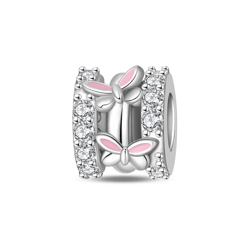 New Copper Color Stars Sun Butterfly Safety Buckle Zircon Charms Beads Fit 3Mm Original Bracelets Fine Diy Jewelry