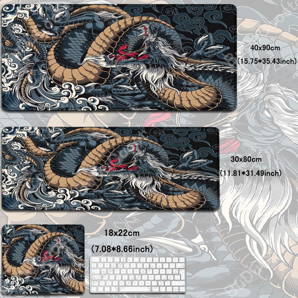 Xxl Gamer Laptop Desk Mat Large Mouse Pad Japanese Dragon Gaming Accessories HD Print Office Computer Antislip Keyboard Mousepad