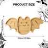 Halloween Charcuterie Board Halloween Bat-Shaped Serving Tray for Cheese Portable Food Storage Plate for Seafood Fruits Meats