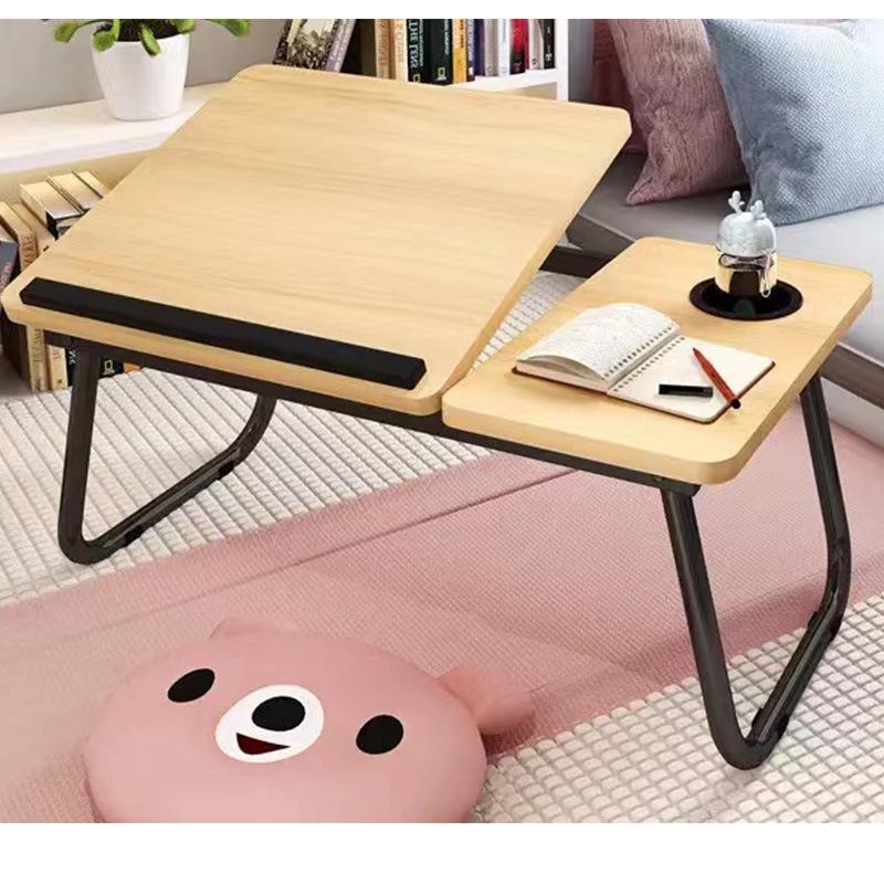 Adjustable Five-Position Bed Table: Portable Laptop Desk for Dorms & Lounging