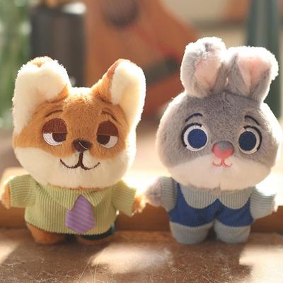 Anime Desenho Animado Bonito Raposa Coelho Boneco De Pelúcia Brinquedo De Pelúcia Chaveiro Mochila Pingente Bolsa Pendurado Ornamento Acessórios Presente Para Crianças