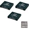 [3 Box Set of 18] Auto (Ohto) Fountain Pen Ink Cartridges, Black, European Standard, European Typ...