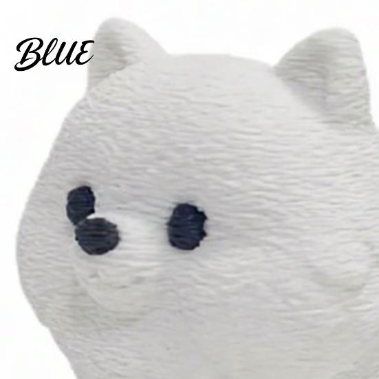 Fluffy Dog Figurine 3D Printing Ornament, White Matte Texture Figurine, Durable Printed Ornament Mini Size Statue, for Home Office Desk Decoration