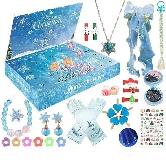 Advent Calendar BOX DIY Building Blocks Christmas Tree Santa Claus Deer 24 Days Countdown Calendar Blind Box Kids Gift Navidad