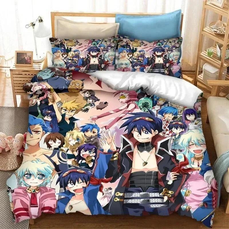 

3D Print Tengen Toppa Gurren Lagann Duvet Cover Bedding Set Double Twin Queen King For Adult Kid Bedclothes Quilt Cover 70x133cm 2pcs