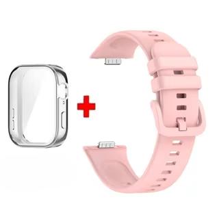 Für Huawei Watch Fit 3 Armband Weiches Silikon Sportuhrband + TPU Weiche Hülle Atmungsaktives Smartwatch Armband Für Huawei Fit3 Correa