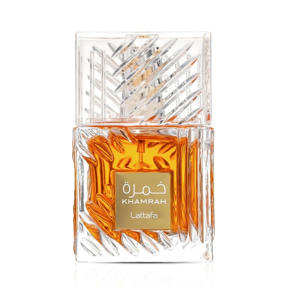Lattafa Khamrah - Vanilla, Warm Spicy, Amber, Cinnamon - Eau De Parfum Long-Lasting Fragrance for Unisex, 3.40 Ounce / 100 M