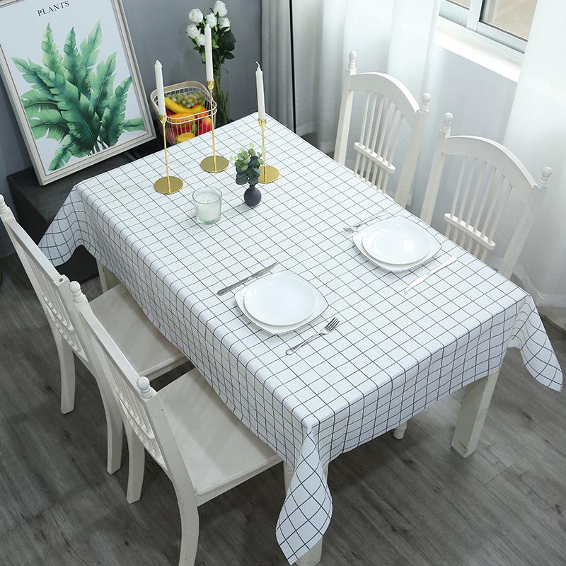 Nordic Style Waterproof & Oilproof Washable Tablecloth for Home & Hotel Dining Tables