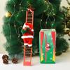Electric Ladder Climbing Santa Claus Christmas Decoration Beads Figure Holiday Gift for Kids Outdoor Courtyard Store Party Decor