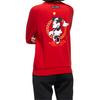 adidas Sudadera Deportiva con Estampado Minnie Neo CNY para Mujer Tops Rojo Carmín Claro GE7770