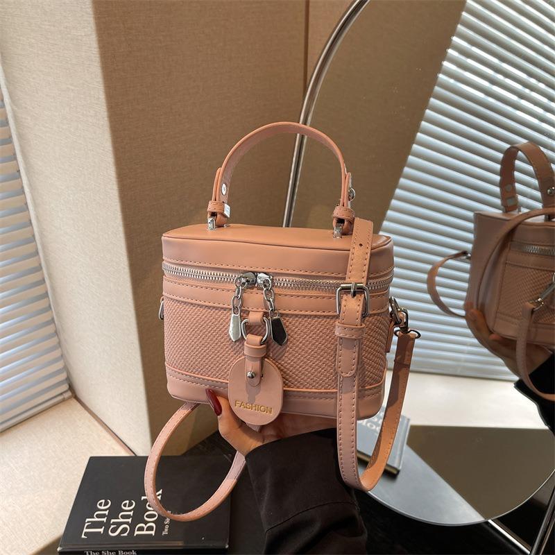 Premium texture small bag women's new niche portable box bucket bag versatile messenger bag