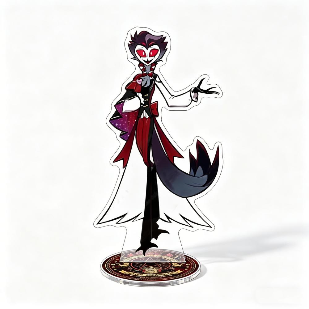 Helluva Boss Anime 15cm Acrylic Standee Keychain Full Set Loona Fizzarolli Maid Series Kawaii Desktop Decor