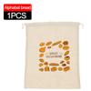 3/1Pcs Linen Bread Bags Large Capacity Drawstring Bread Storage Bags Washable Reusable Loaf Bags for Pastries Baguette Organizer