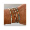 Böhmisches Samenperlenarmband: Handgefertigt, Elastisch, mit leicht luxuriösen Kupferperlen