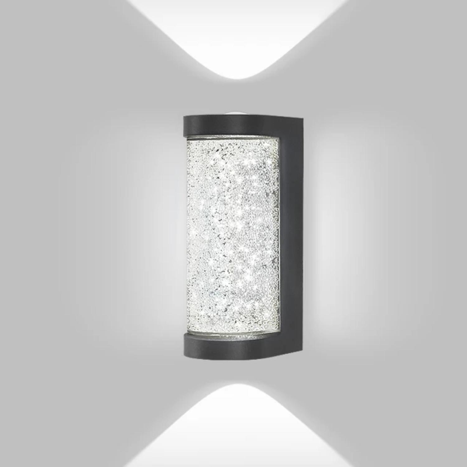 

Новый современный уличный настенный светильник с кристаллами, прикроватное освещение, водонепроницаемый настенный светильник для украшения дверного проема, сада и патио 10W