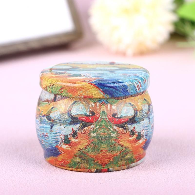 Vintage-Kerzen-Blechdose, Süßigkeiten-/Keks-Aufbewahrungsbox, Trockengewürz-Aufbewahrungsglas, geeignet für die Herstellung von DIY-Kerzen, kosmetischer Salbe, Weihnachten