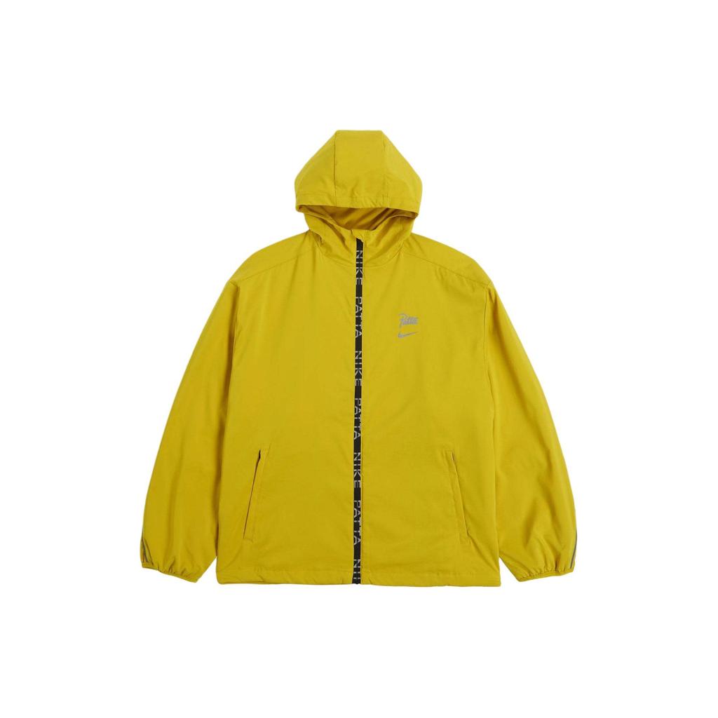 Nike X Patta SS24 Alphabet Logo Print Comfort Sport Hooded Zip-Up Long Sleeve Jacket Unisex Jacket Yellow FJ3088-389