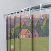 Cute Cartoon Duck Family Shower Curtain for Kids' Bathroom Soft and Durable Waterproof Fabric with Vibrant Colors Easy-Clean