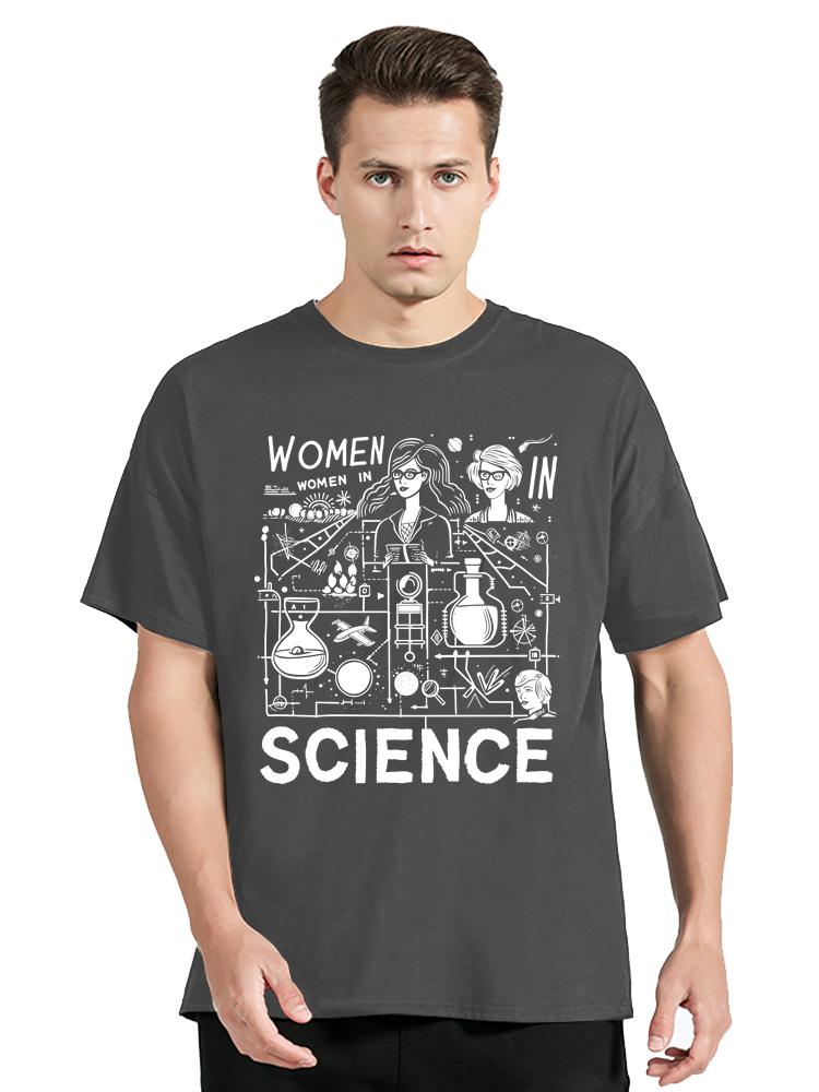 Mens Clothing Women In Science TShirt Funny Science Clothes Street Casual Tops Cotton Tshirt ONeck Fitness T Shirt