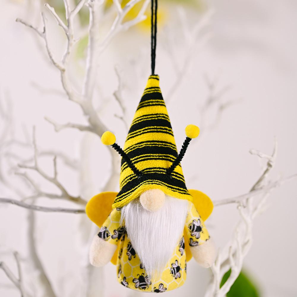 

Day Enchanting Bee Soft Doll With Unique Antenna Design For Memorable Gift Giving Striped Black Hat