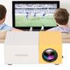   Projector 1080p Diffuse Reflection Imaging Support 23 Languages HD Projector with Spkers Yellow