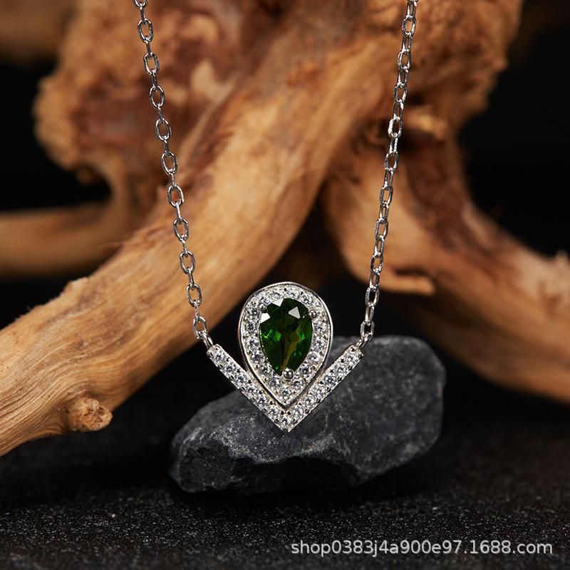Ouyang Nana Earrings, Song Huiqiao Water Drop Earrings, High-End Sense Light Luxury Earrings, Rear Hanging Type, Sweet Temperament