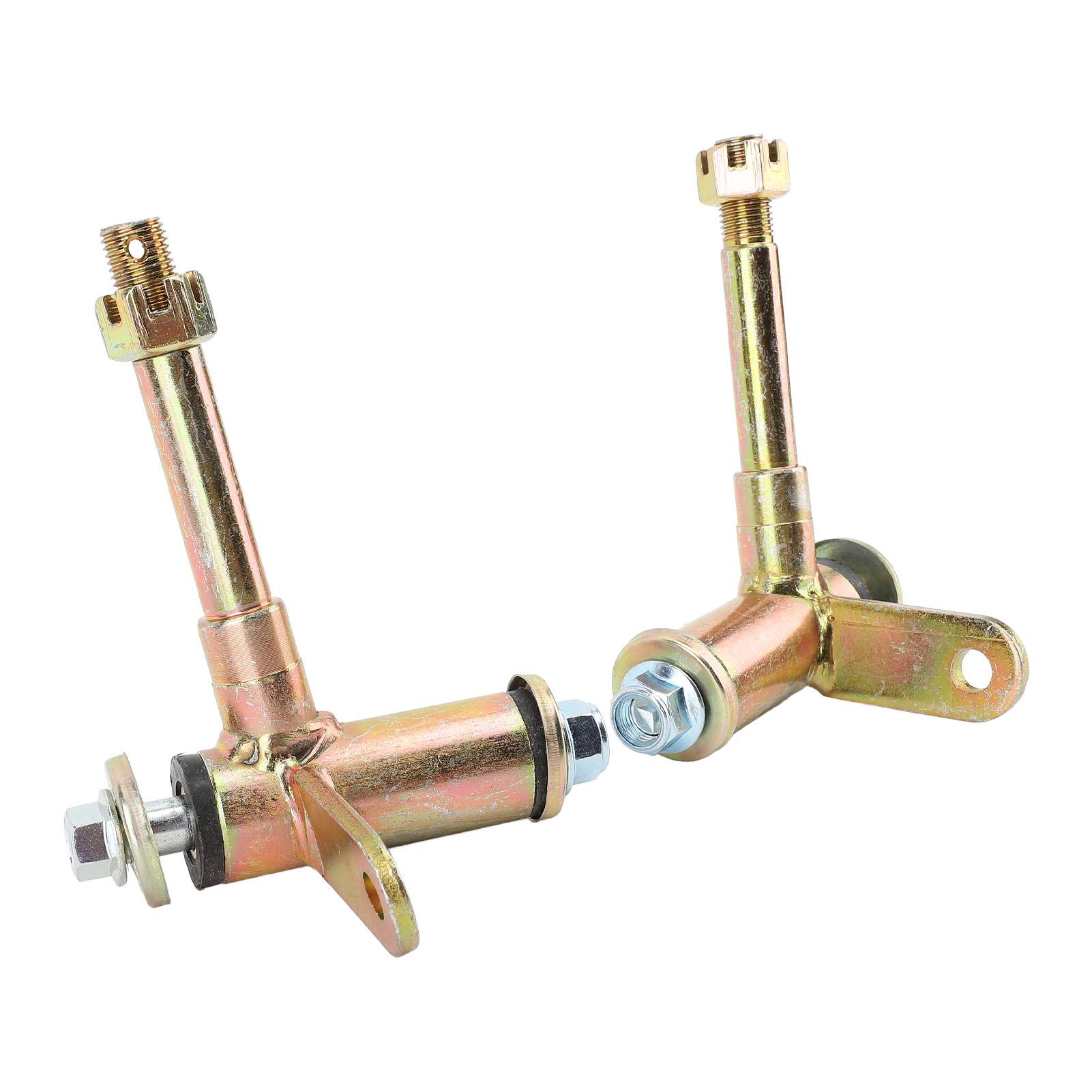 

1 пара передних поворотных кулаков, металлические шпиндели, аксессуар, подходит для квадроцикла, картинга 100-250 куб.см