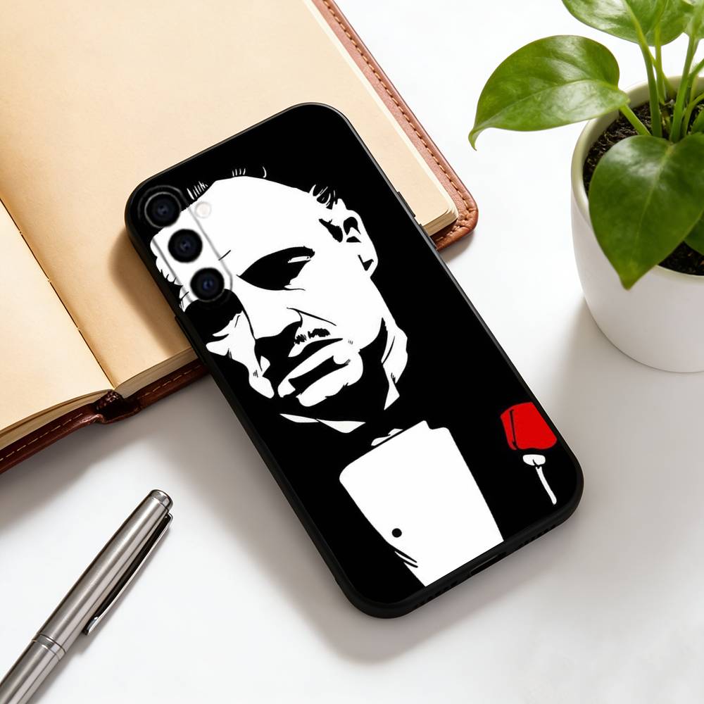 Don Vito Corleone Phone Case For Samsung Galaxy A73,A72,A71,A70,A53,A52,A51,Soft Silicone Black Cover
