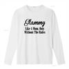 Womens Glammy T Shirt Like A Mom Only Without The Rules vintage Washed graphic Soft Comfortable streetwear designer clothes