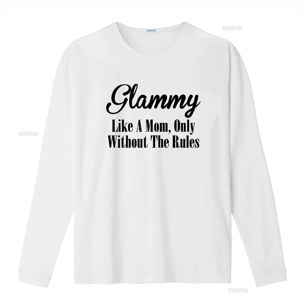 Womens Glammy T Shirt Like A Mom Only Without The Rules vintage Washed graphic Soft Comfortable streetwear designer clothes