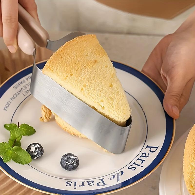 Stainless Steel Cake Cutter Triangular Dessert Holder Cake Slicer and Lifter Kitchen Baking Supplies Baking Tools Food Gripper
