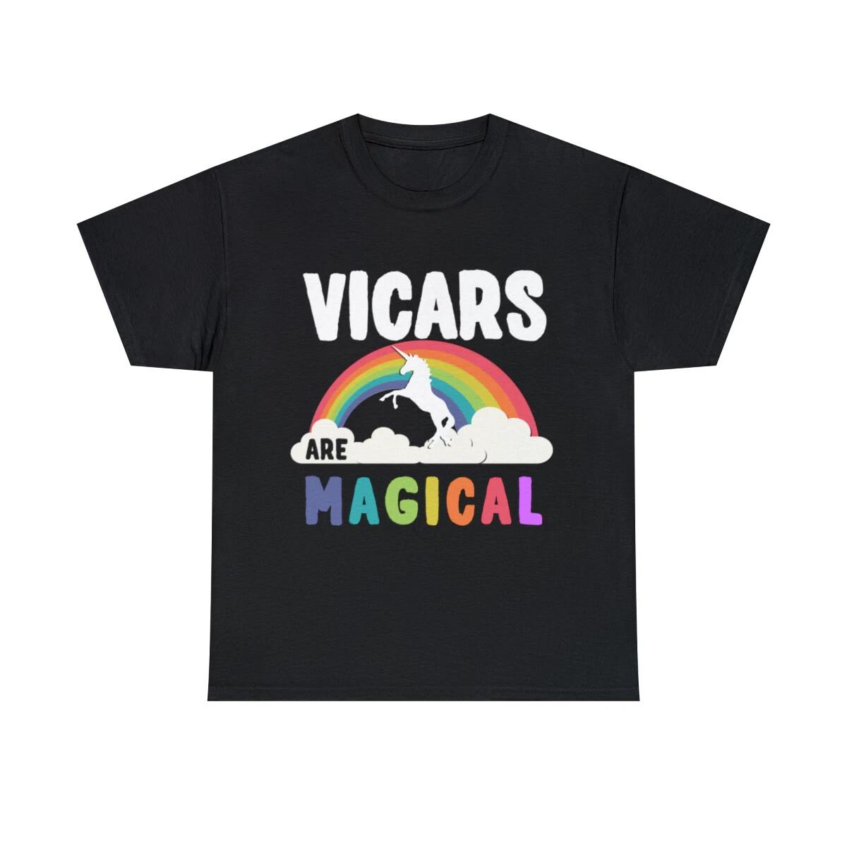 

Vicars Are Magical Graphic Tee Shirt, S-5XL XL