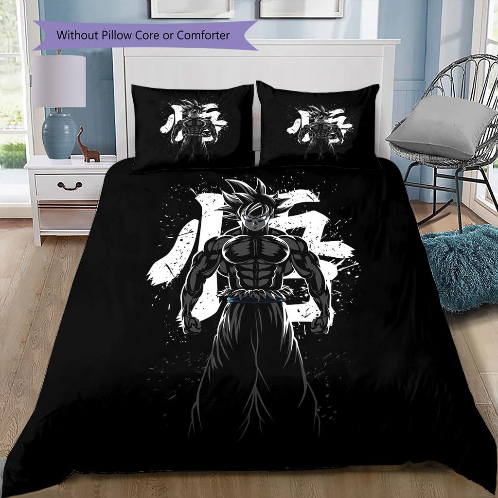 Dragon Ball Art Bedding Set, 1 Duvet Cover & 2 Pillowcases, Home Decor, Perfect Gift for Dragon Ball Fans