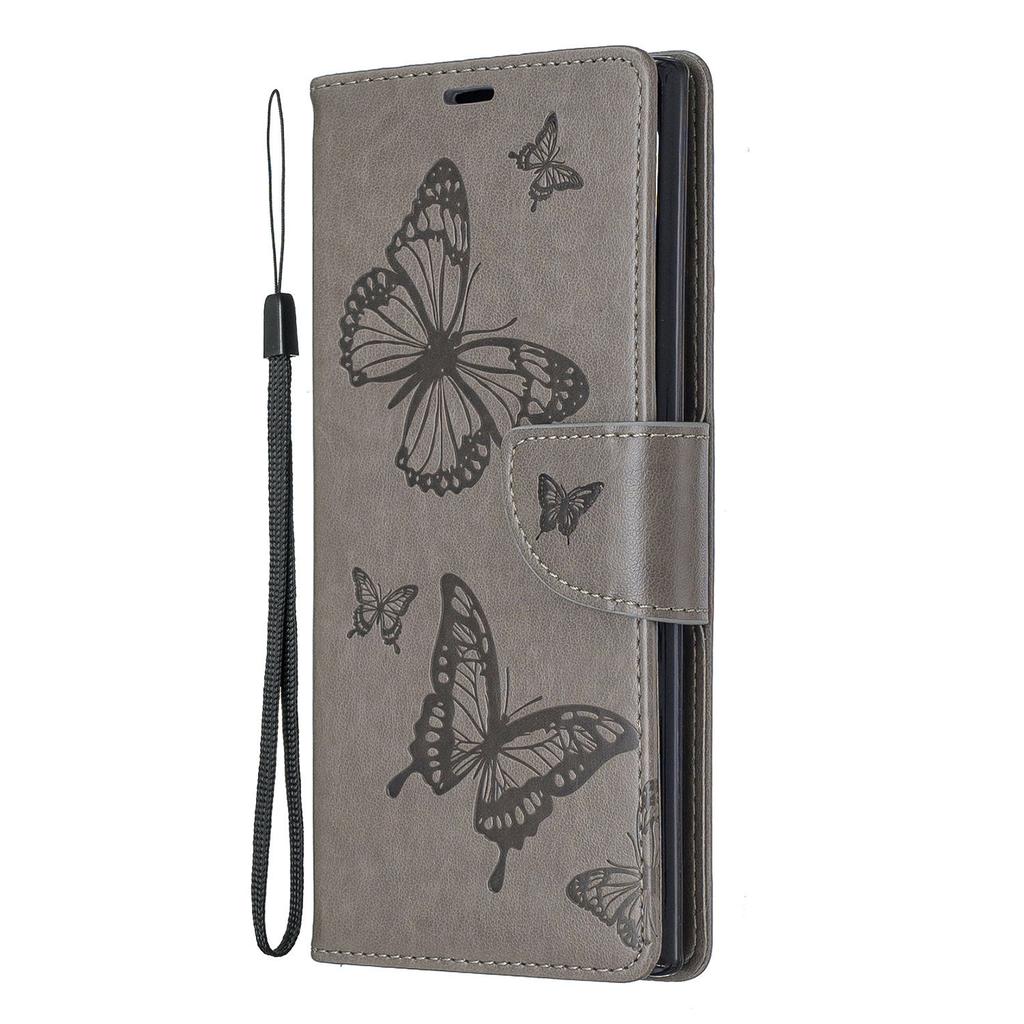 Applicable To iPhone11 Mobile Phone Leather Case Samsung Note10 + Butterfly Embossed Card Holder Protective Case 7plus
