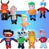 Cute Cartoon Panda Superman Plush Toy For Kids, Short-haired Stuffed Animal Doll