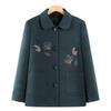 Fengxiao Spring/Autumn Embroidered Lapel Jacket for Middle-Aged Women