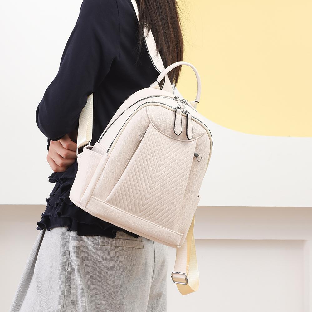 Backpack Women's Soft Leather Travel Backpack