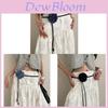 Floral Embroidery Waist Belt For Women With Rose Decor For Spring Dresses